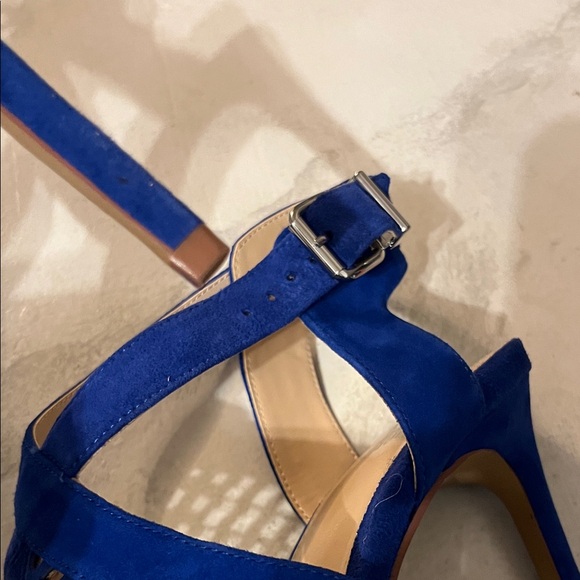 Vince Camuto Royal Blue Heeled Sandals - Picture 9 of 11